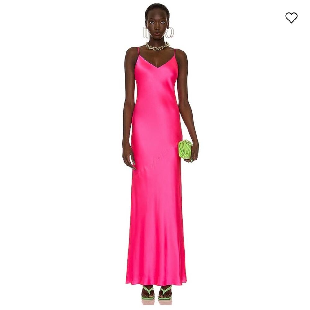 L'AGENCE Serita Maxi V Neck Dress